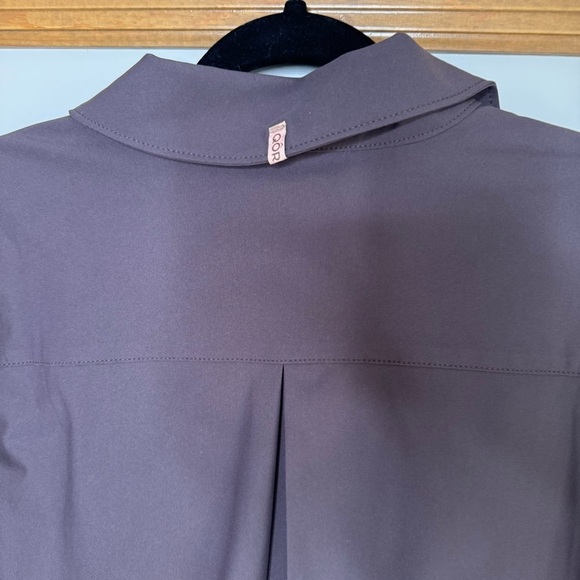 Qor purple light weight button front jacket small - Picture 9 of 10